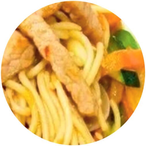 Пшеничная лапша с курицей