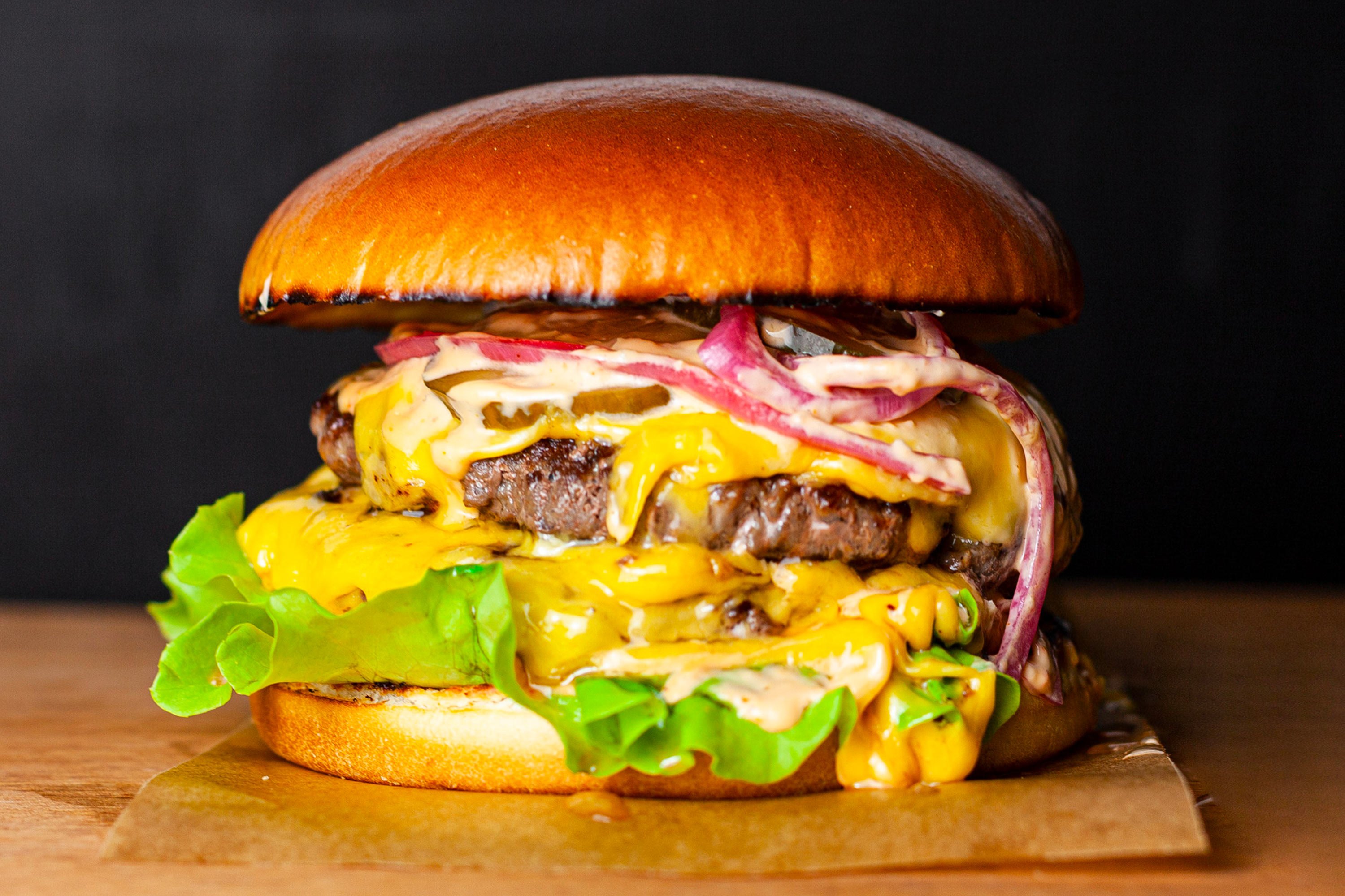 Бургер Гранд дабл и фри