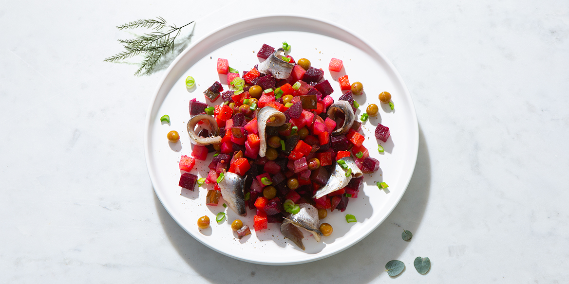 Винегрет с балтийской килькой