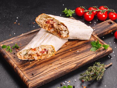 Шаурма с телятиной и сыром