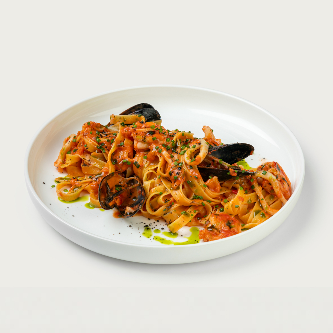 Фетучини с морепродуктами