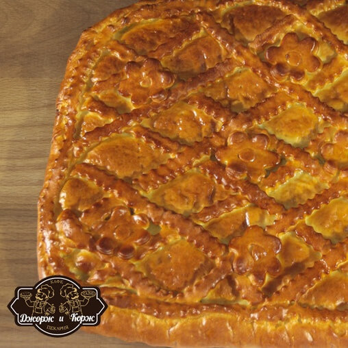 Пирог с копчёной курой