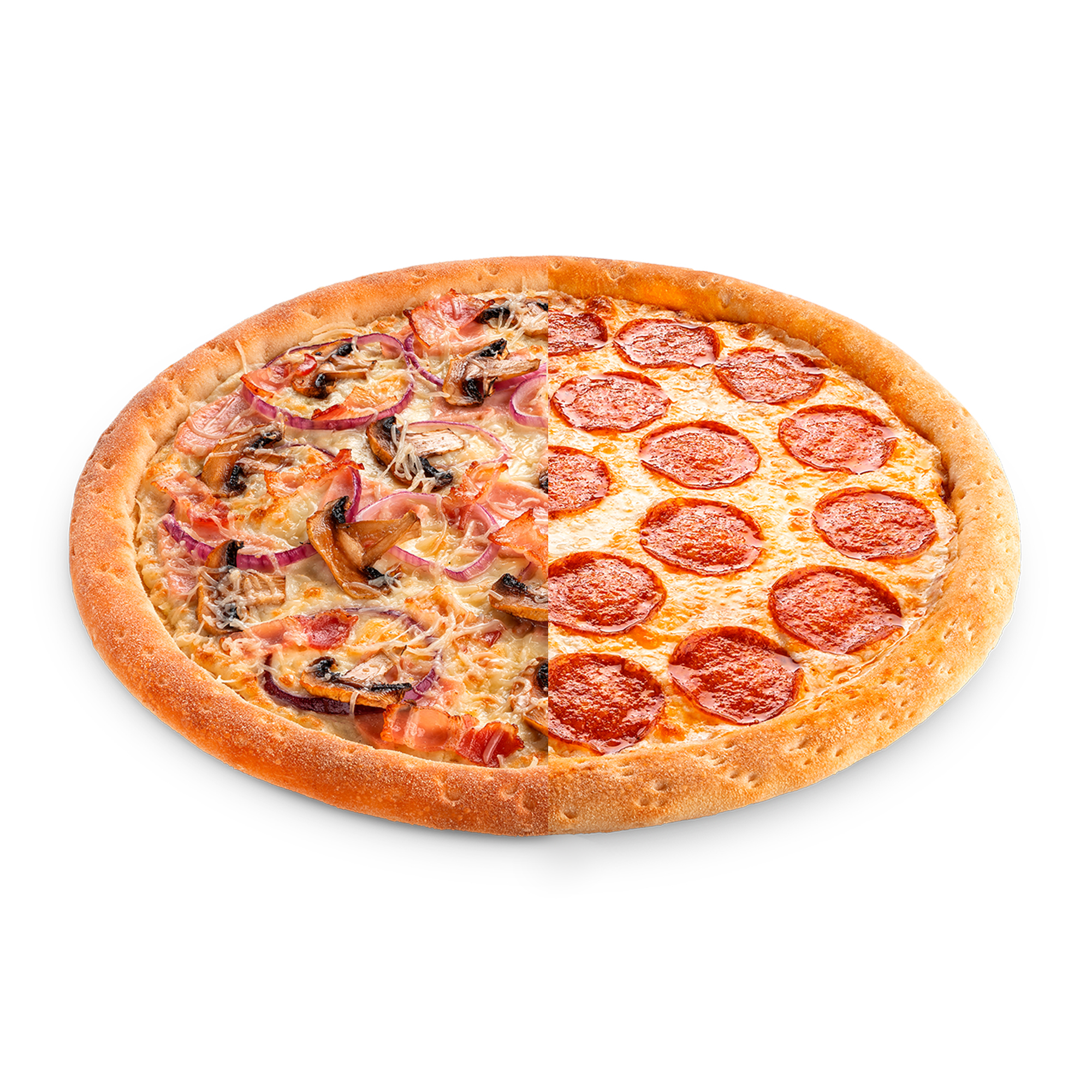 Половинки Карбонара 36+Пепперони 36