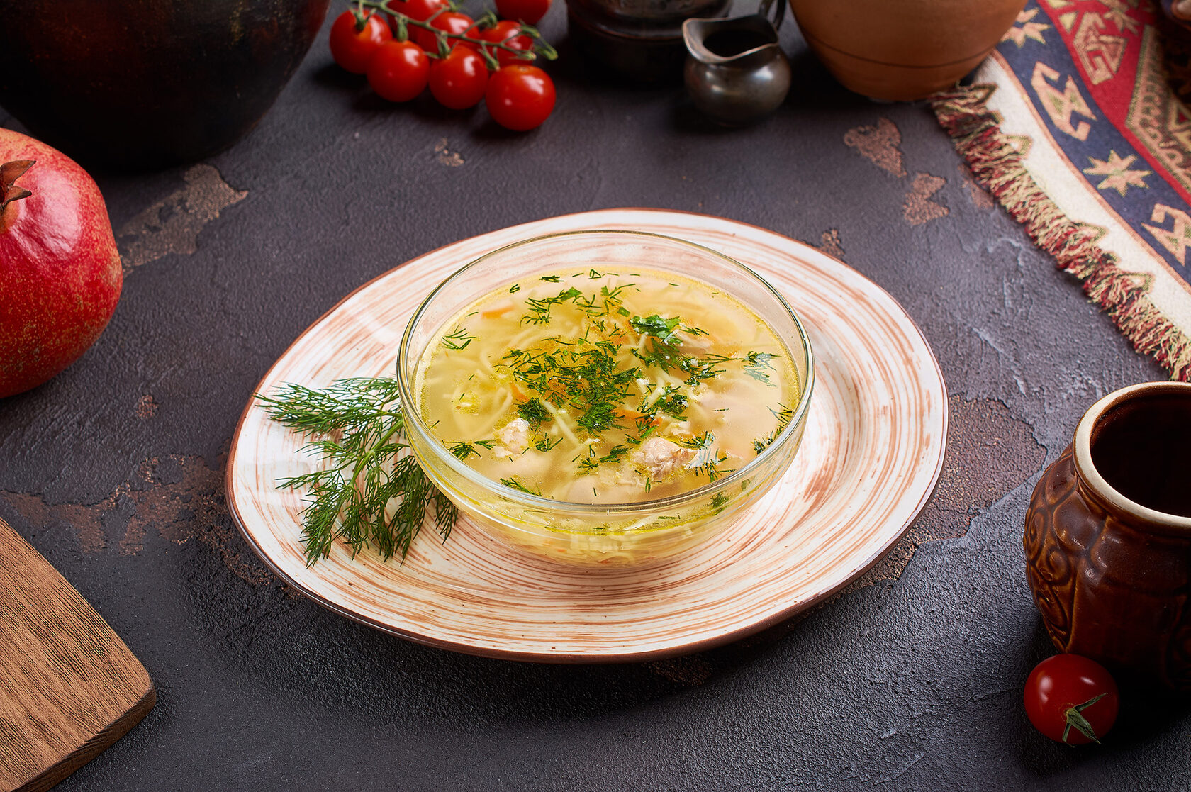 Лапша с курицей