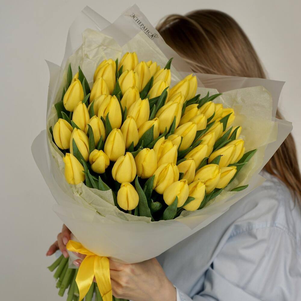 51 желтый тюльпан