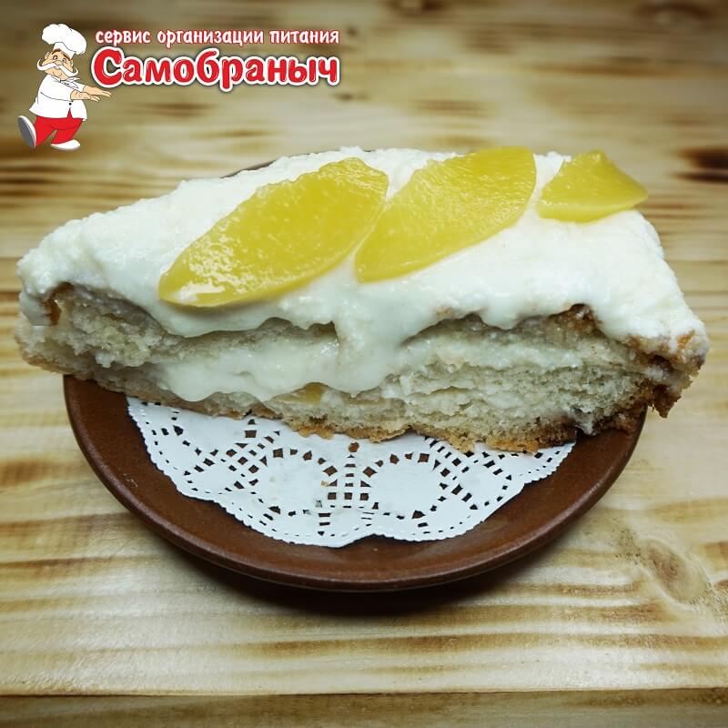 Торт с персиком 1шт.