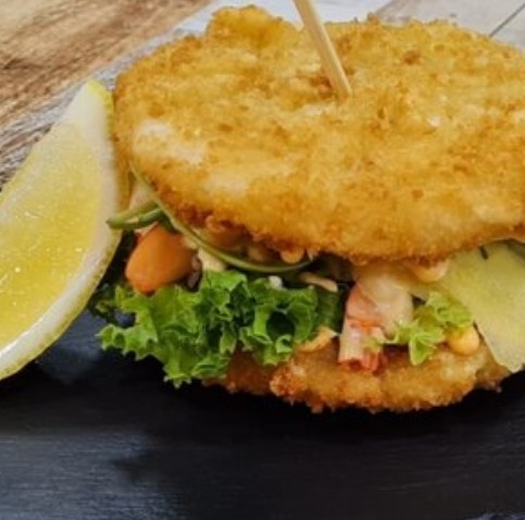 Рисовый бургер с лимоном