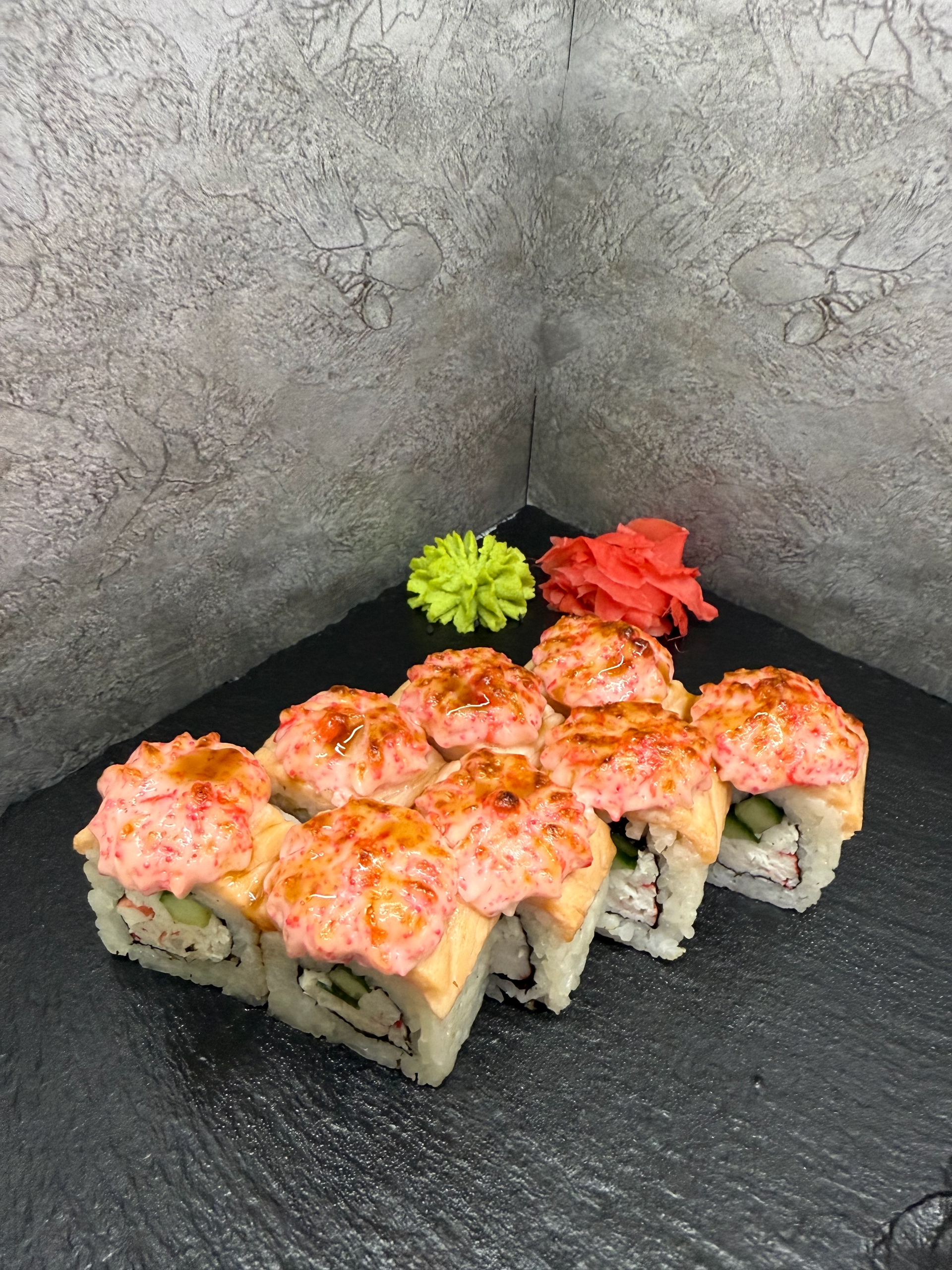 Лосось и краб