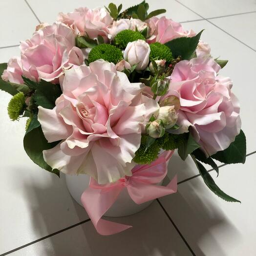 Цветы в коробке Нежное