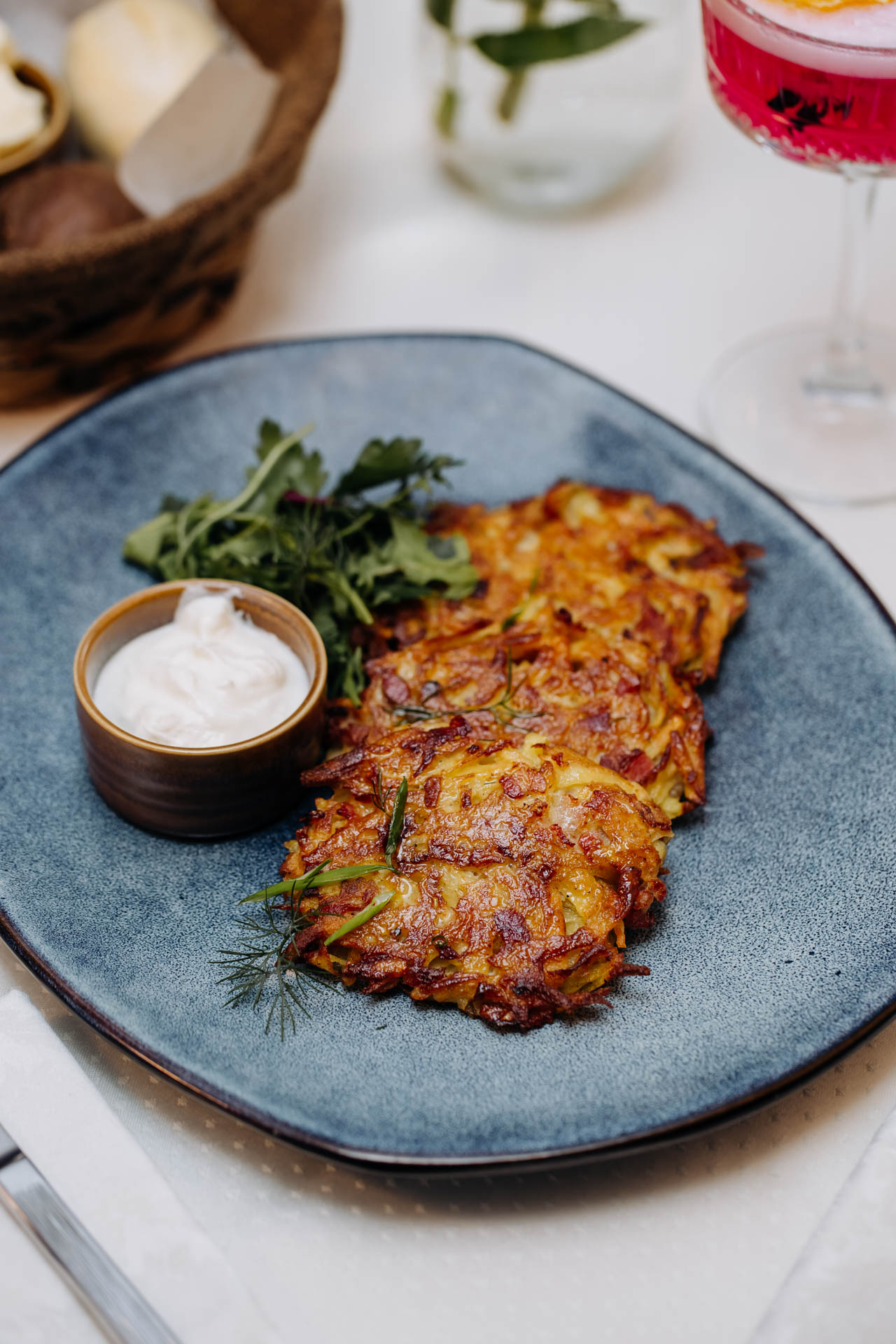 Драники картофельные с беконом