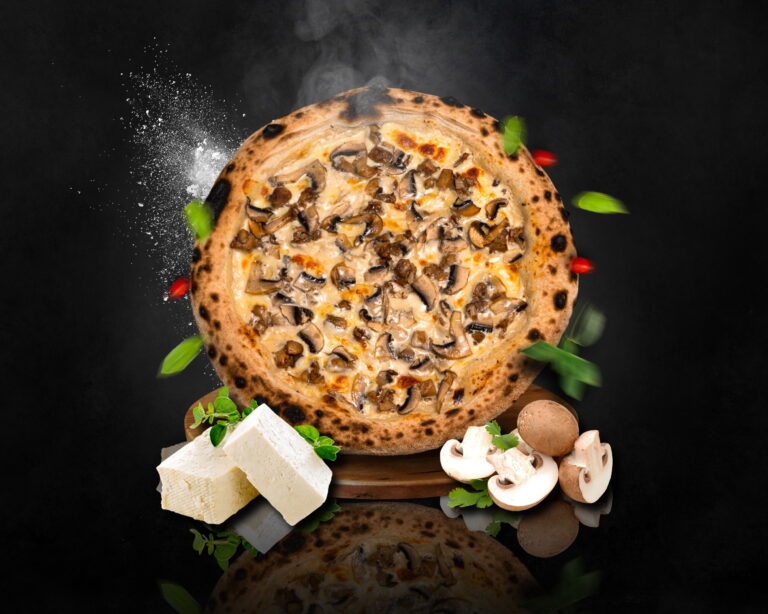 Пицца курица с грибами