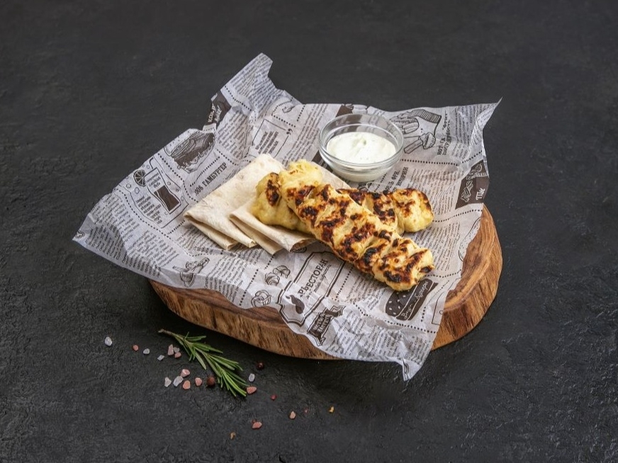 Кебаб из картофеля и сыра