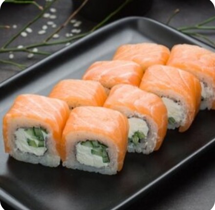 Ролл Филадельфия с огурцом