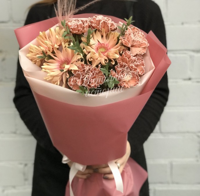 Букет «Карамельный капучино»