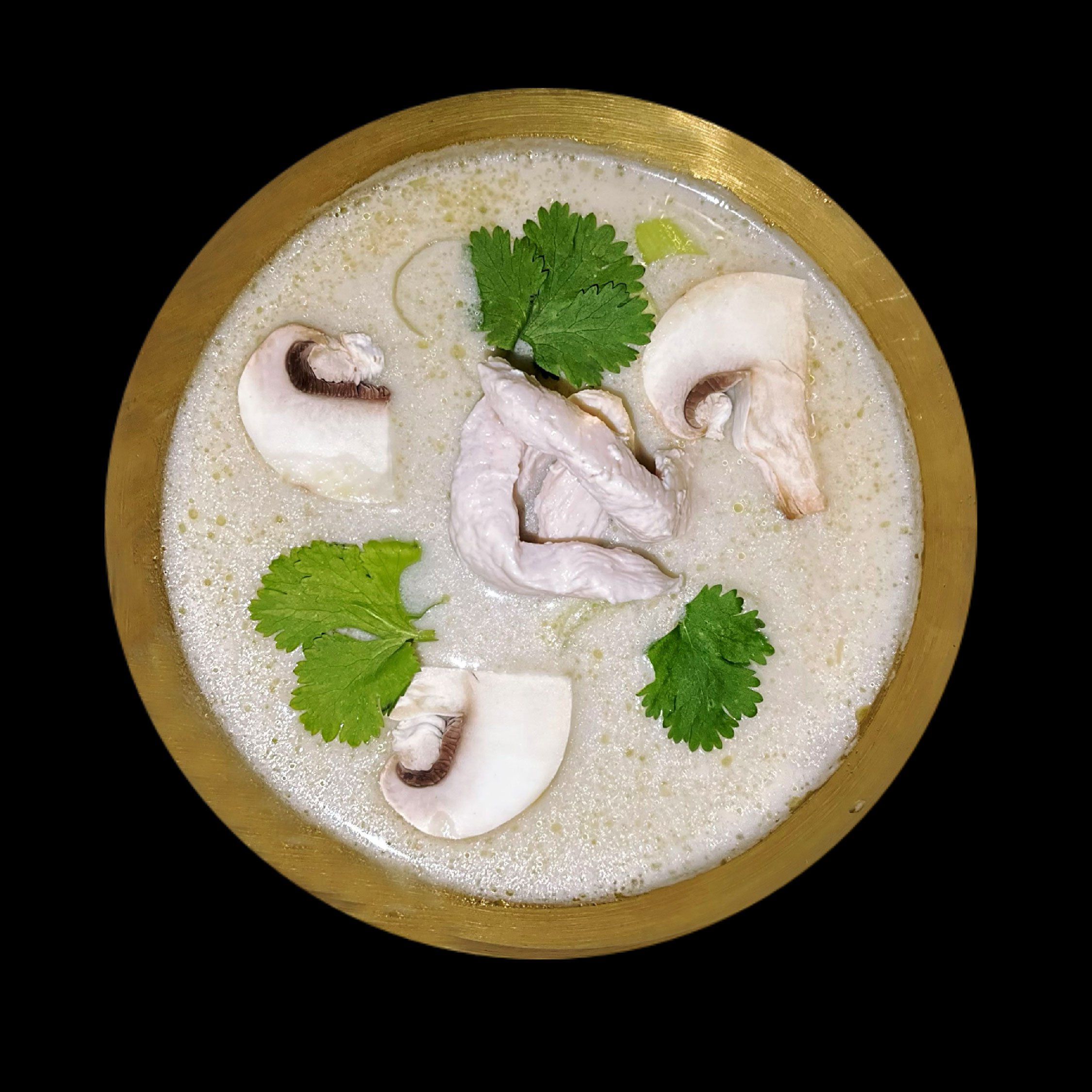 Том Кха с курицей и грибами