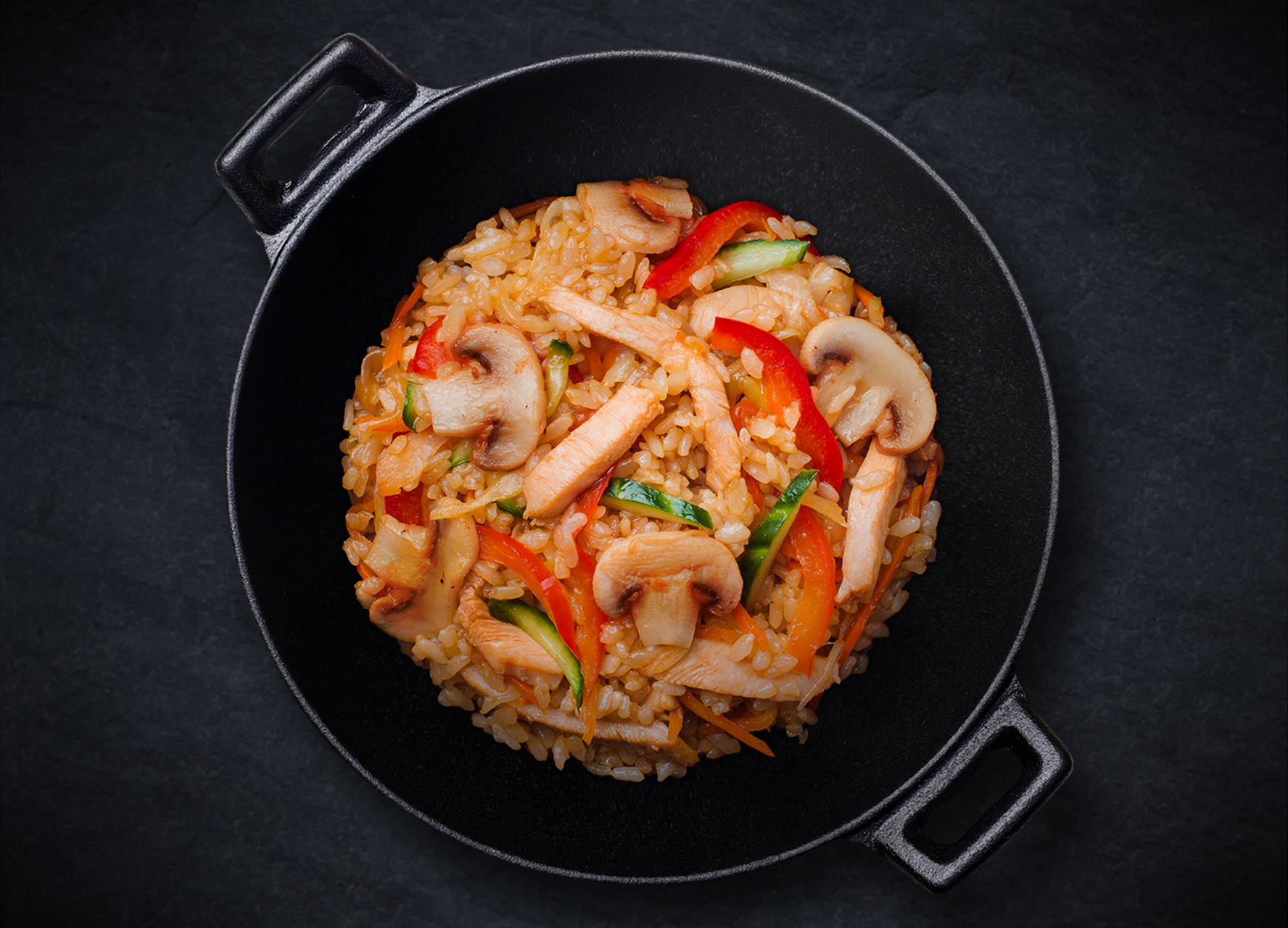 Классический с рисом Wok L