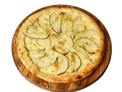 Пицца с грушей и горгонзолой