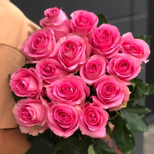 Роза Розовая 15 шт Кения