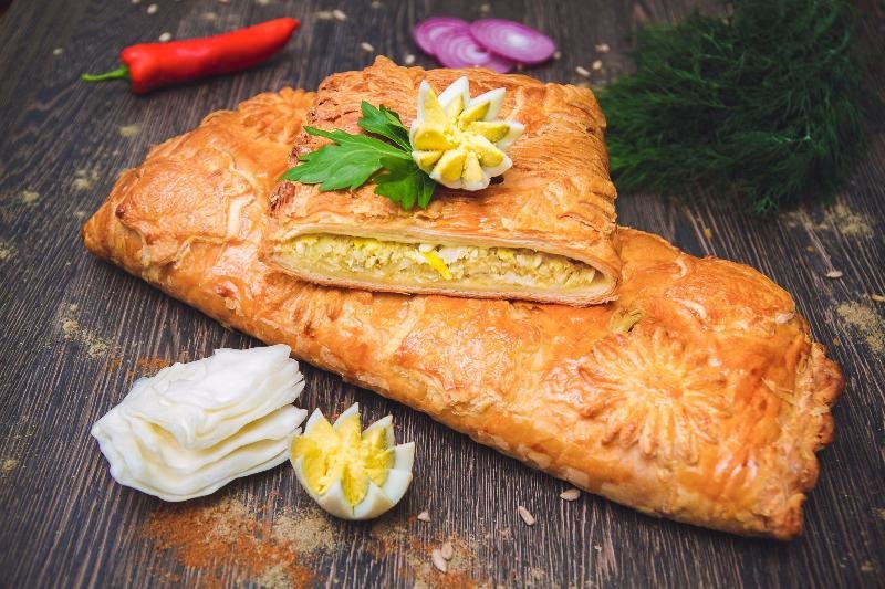 Пирог с капустой и яйцом