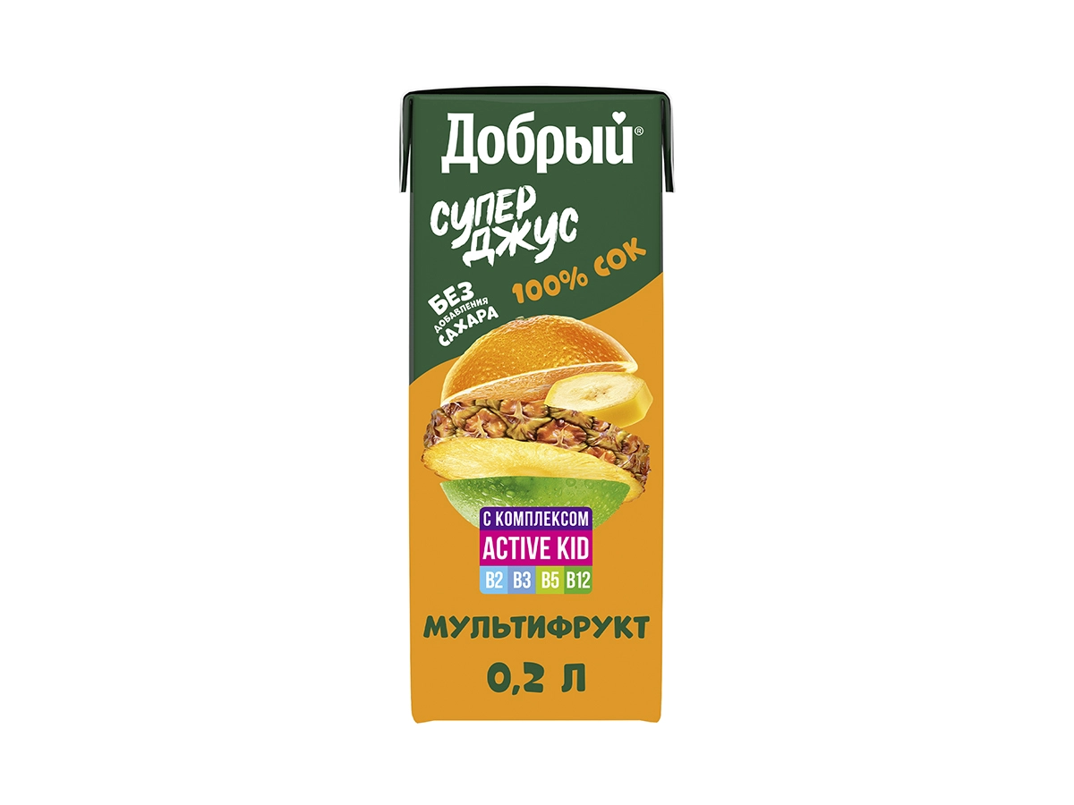 Сок Добрый Мультифрукт 0,2 л