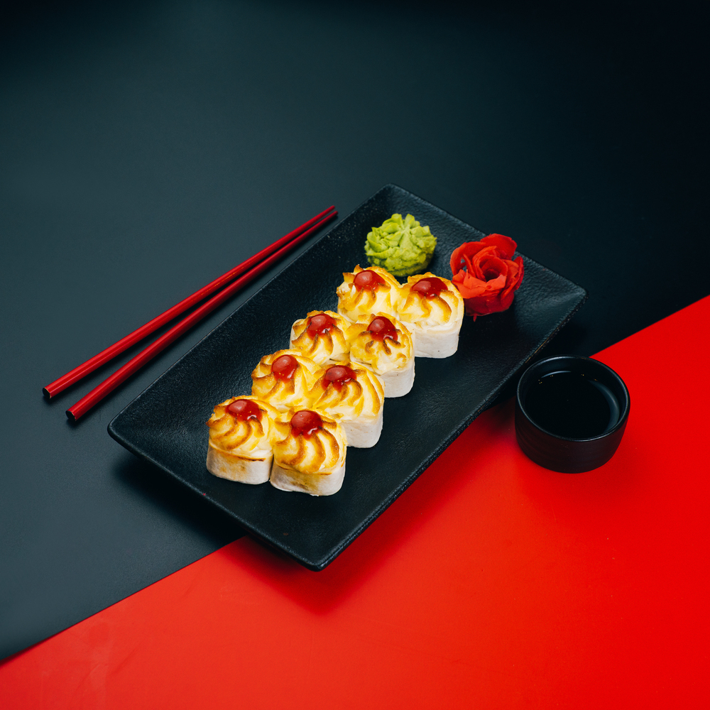 Запеченная тортилья с креветками