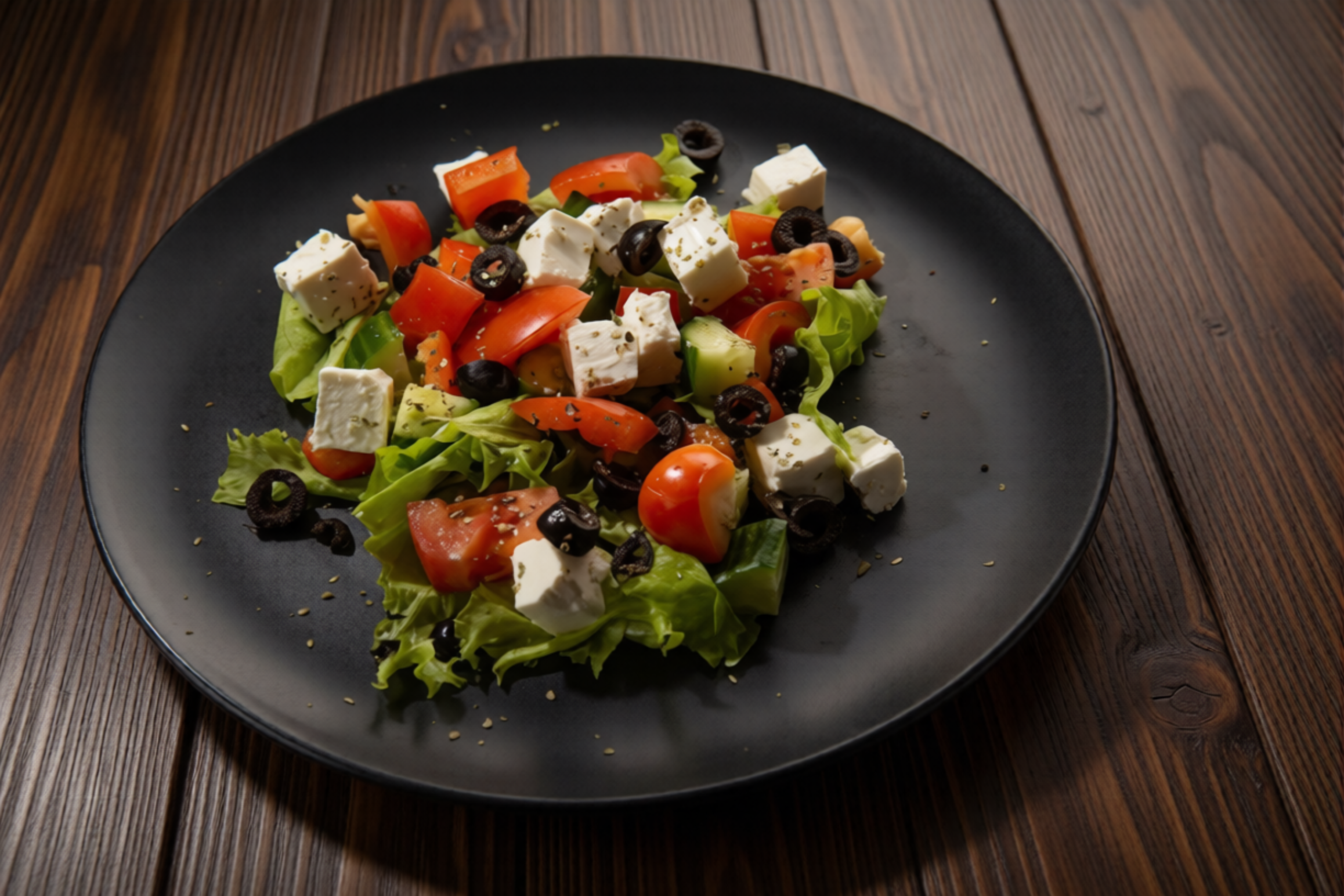 Овощной с брынзой и копчёным маслом