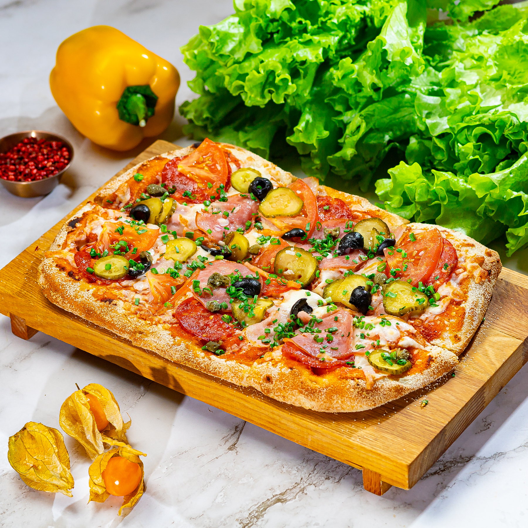 Римская Пицца Колбасная