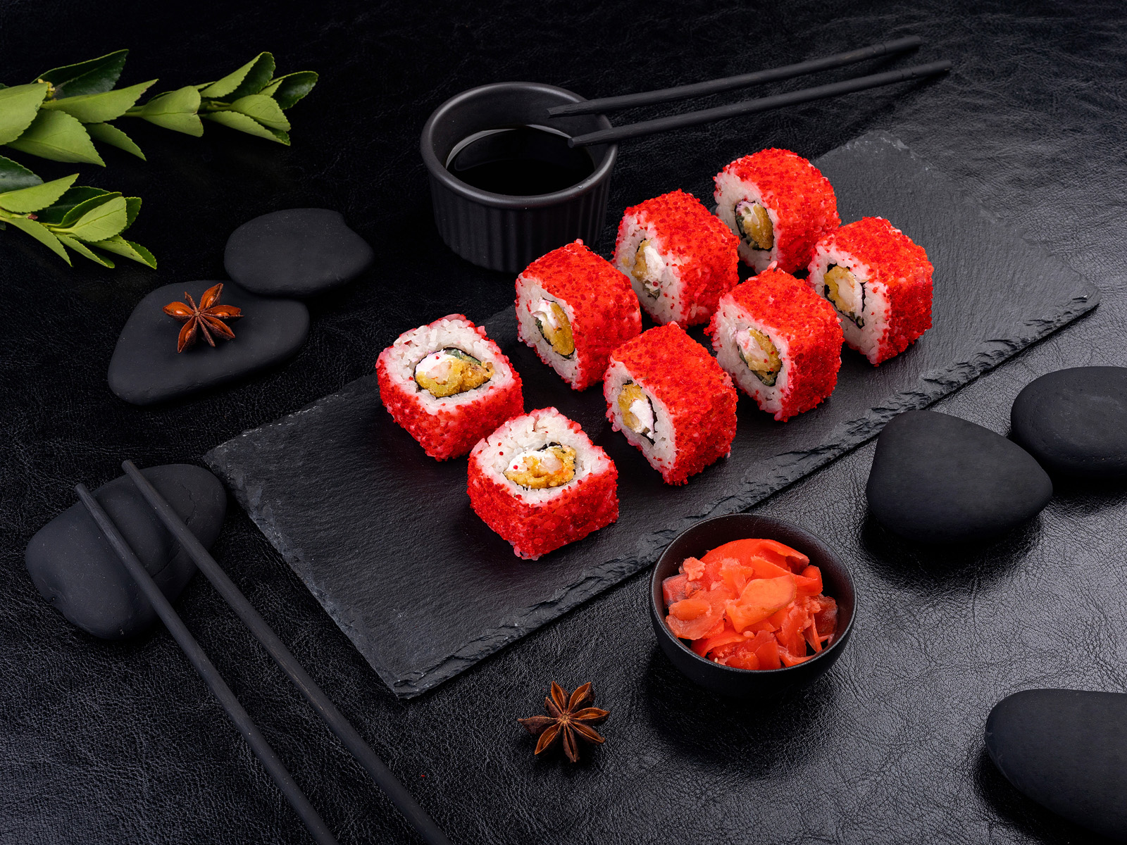 Ролл Калифорния тигровая