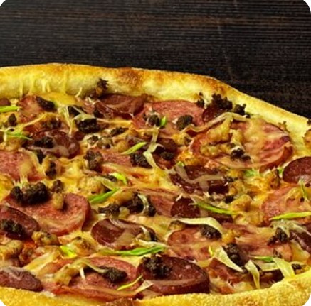 Японская пицца "4 мяса" 15см