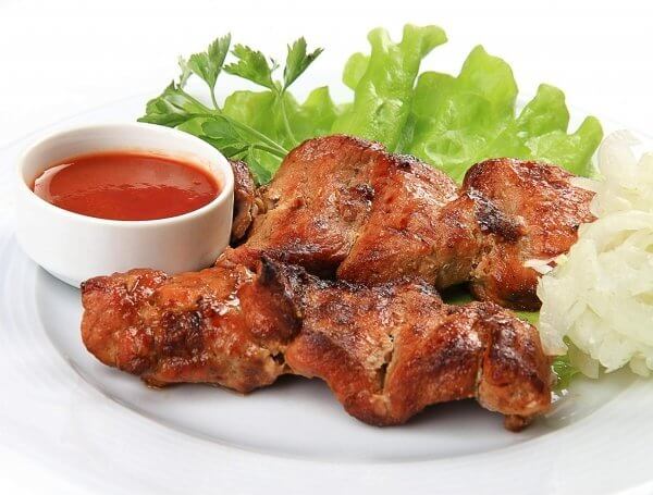 Шашлык из свиной шеи