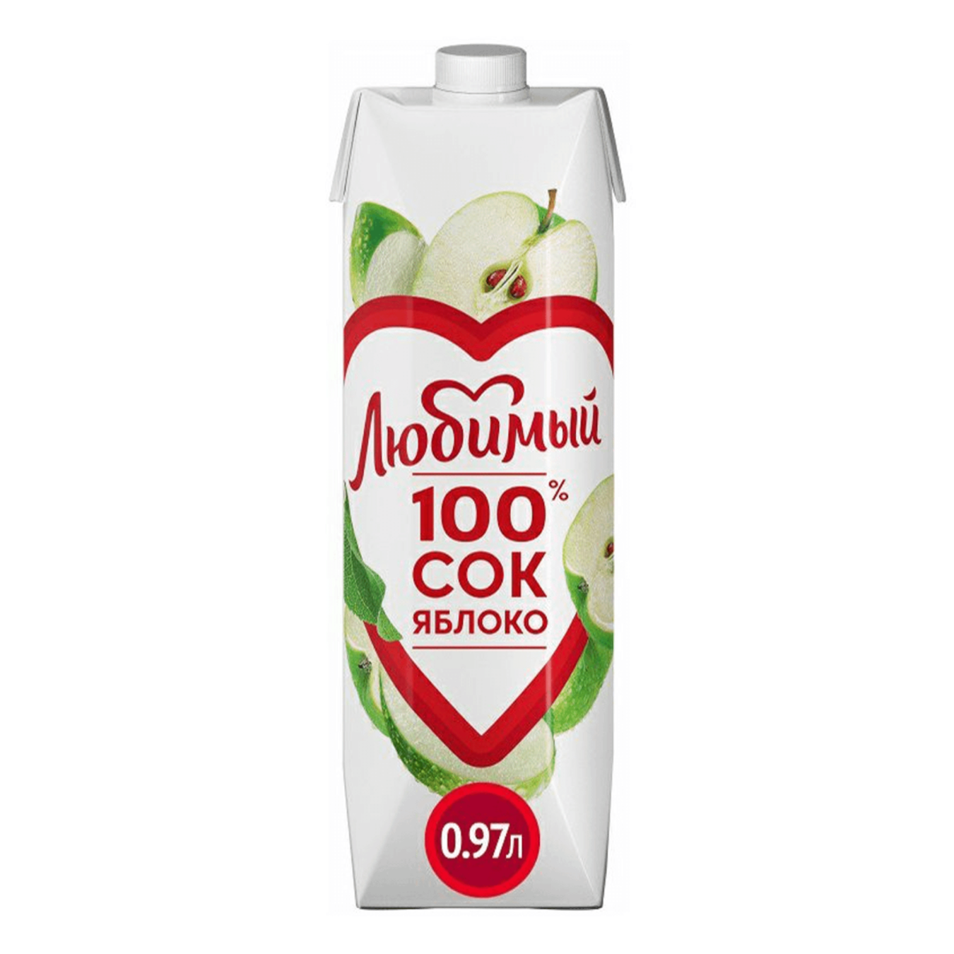 Сок Любимый яблоко 0.97л