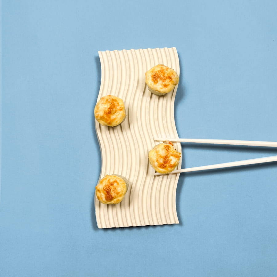 Запеченный ролл с креветкой