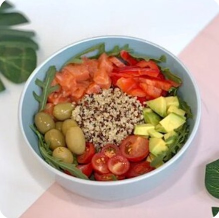 Боул Fitness с киноа и лососем