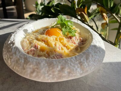 Карбонара с яйцом