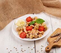 Кинг шамп с курицей Соус сливочный