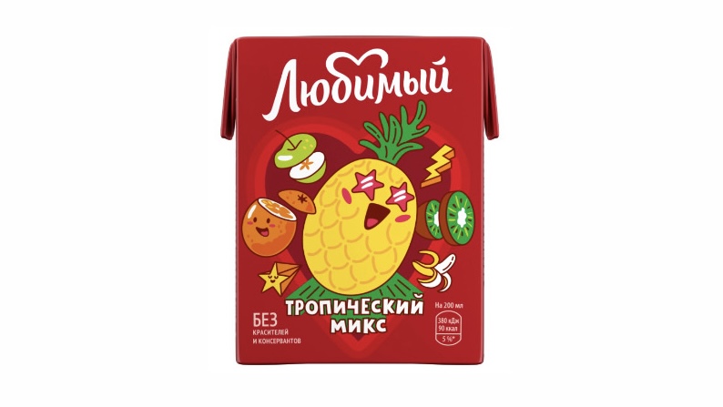 Сок Любимый в ассортименте 0,2