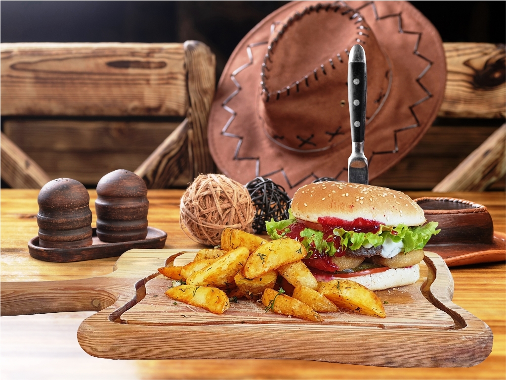 Бургер "Апачи" с мясом ОЛЕНЯ