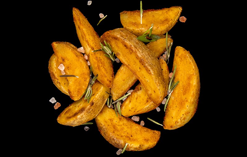 Картофель с сырным соусом