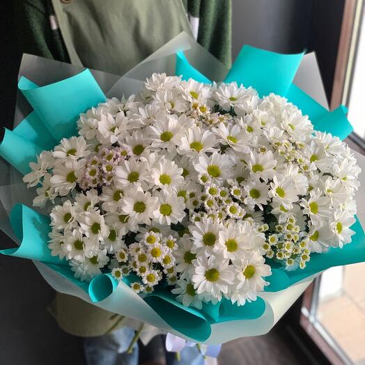 Нежный букет из ромашек