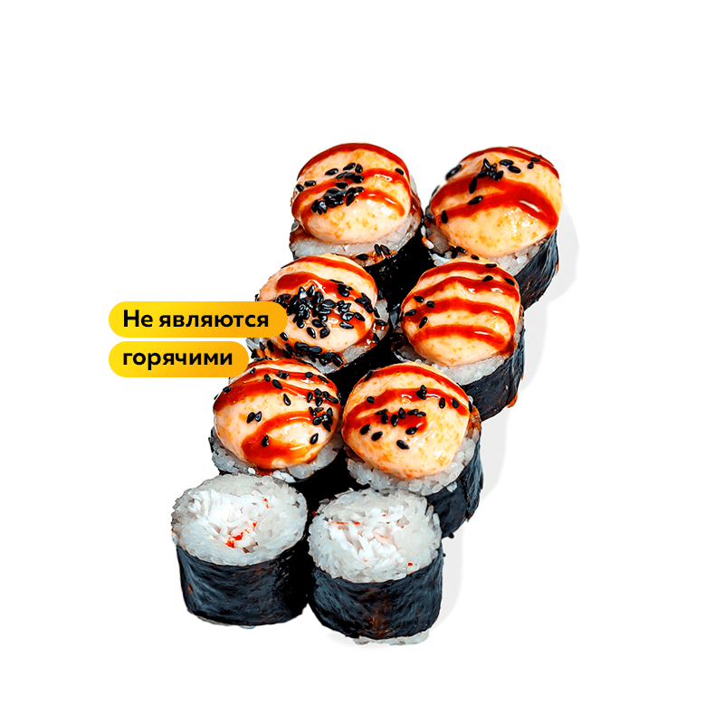 Запеченный ролл с крабом