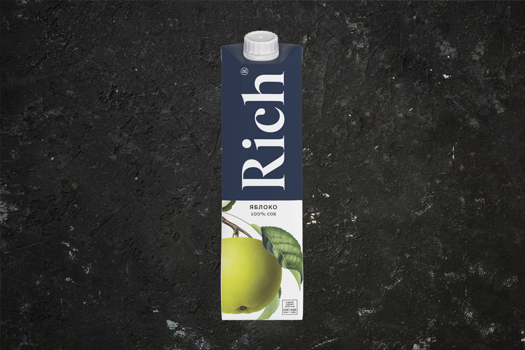 Сок Яблочный пакет. 1 л