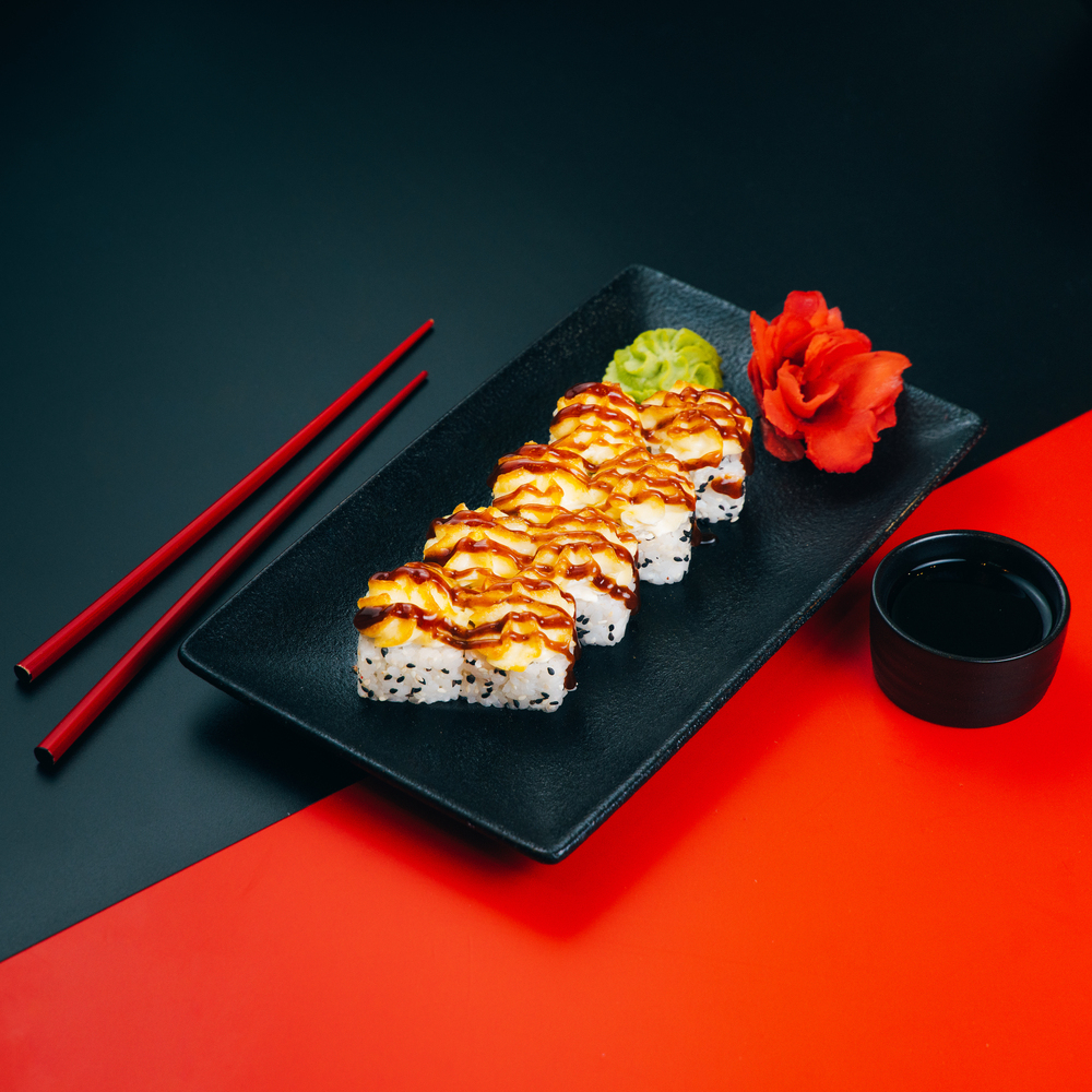 Запеченный с курицей и беконом