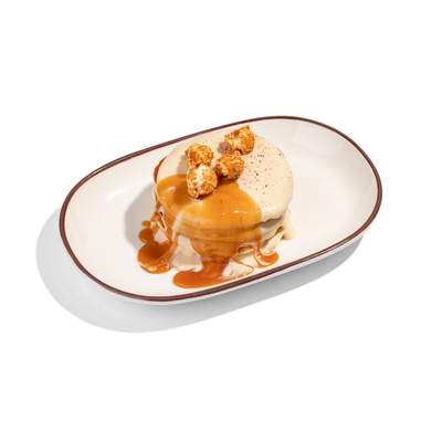 Панкейки с карамельно-сливочным кремом