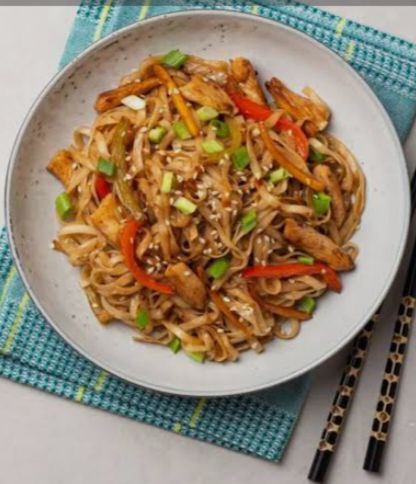 Удон с курицей 