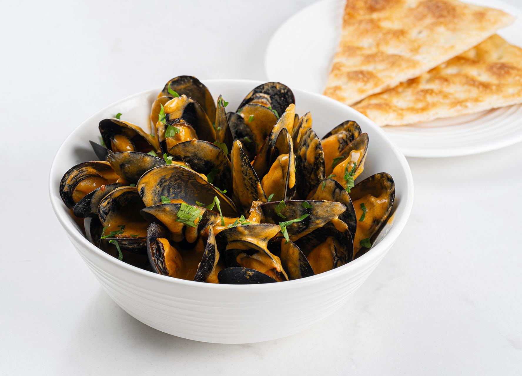 Мидии в соусе Том ям