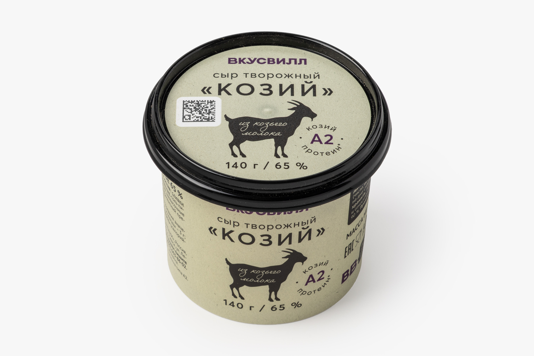Сыр творожный "Козий" 65%, 140 г