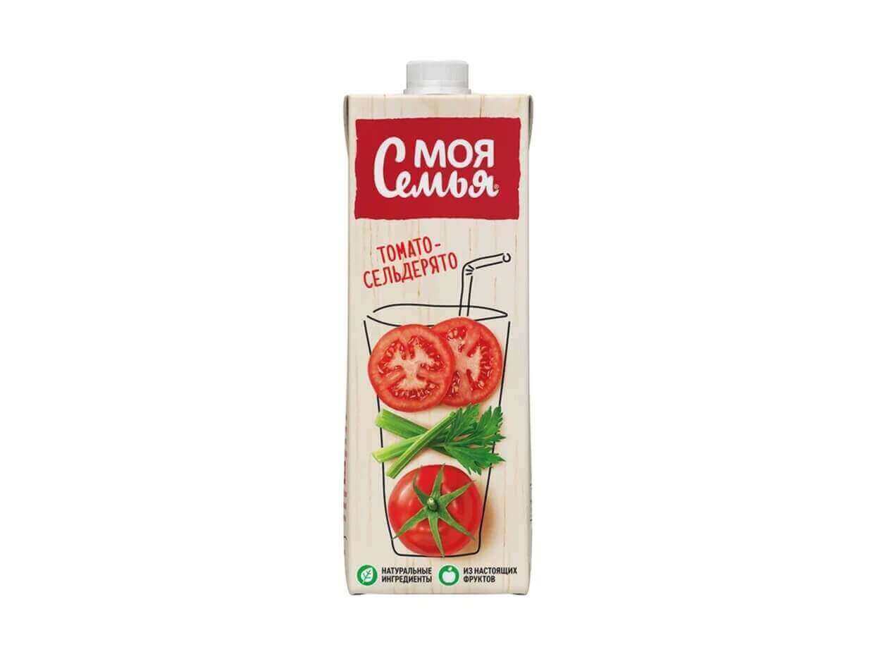 Сок Моя Семья Томато-Сельдерята 0.95л