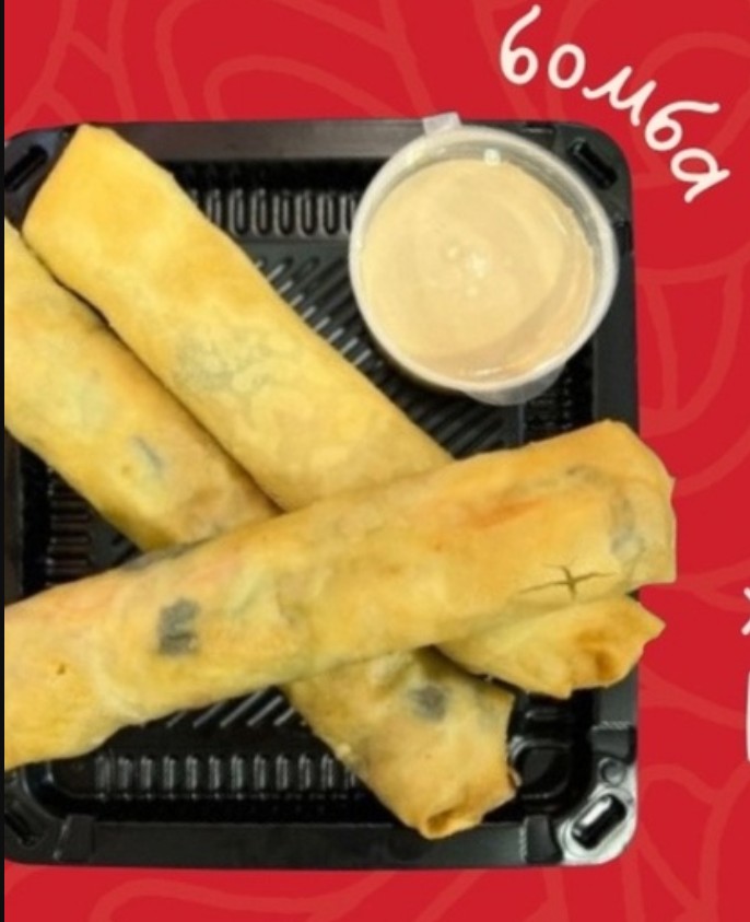 Жареные спринг роллы с курицей