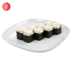 Мини ролл с крабом и сливочным сыром