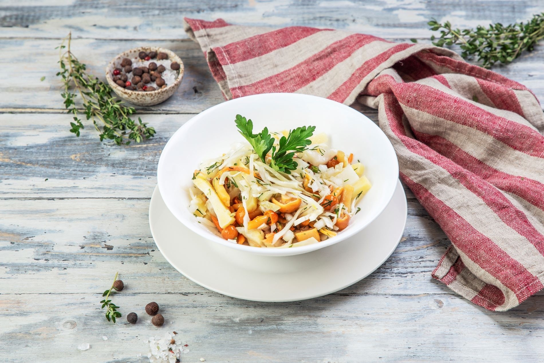 Салат Сельский с опятами